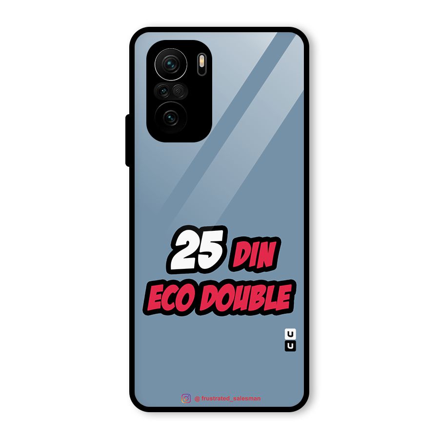 25 Din Eco Double SteelBlue Glass Back Case for Mi 11x