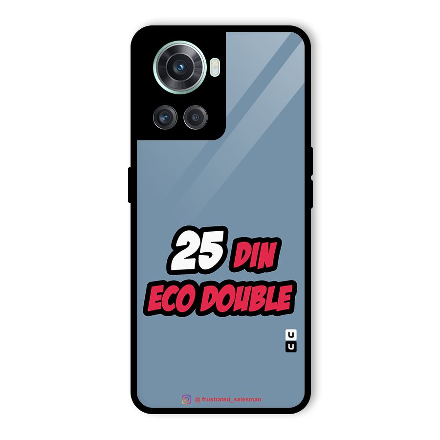 25 Din Eco Double SteelBlue Glass Back Case for OnePlus 10R