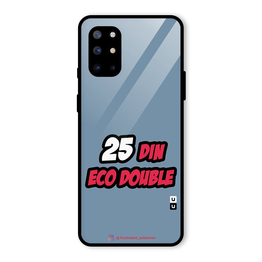 25 Din Eco Double SteelBlue Glass Back Case for OnePlus 8T