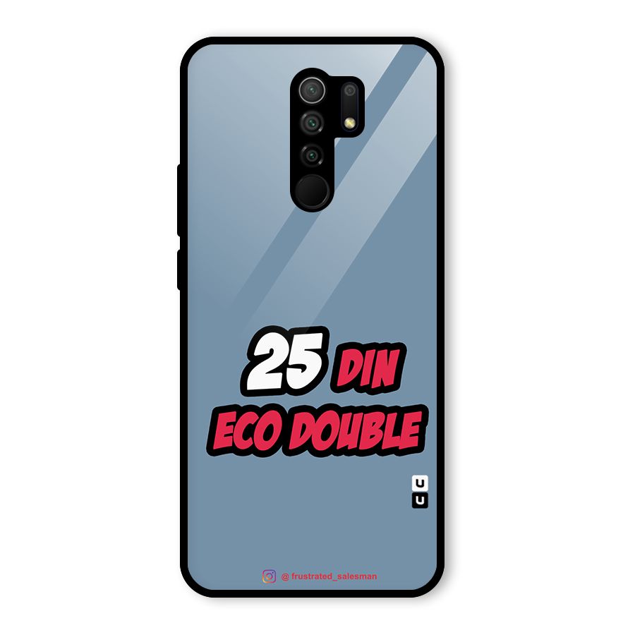 25 Din Eco Double SteelBlue Glass Back Case for Poco M2