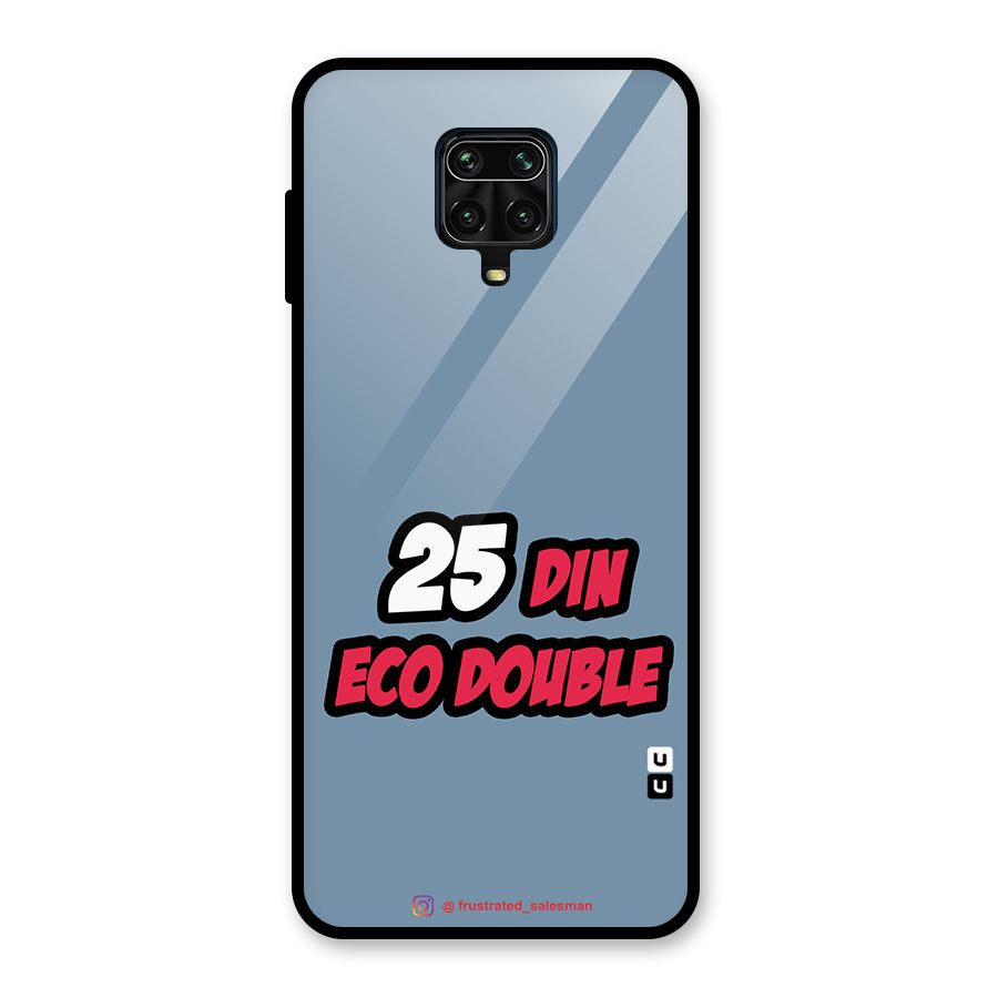 25 Din Eco Double SteelBlue Glass Back Case for Poco M2 Pro