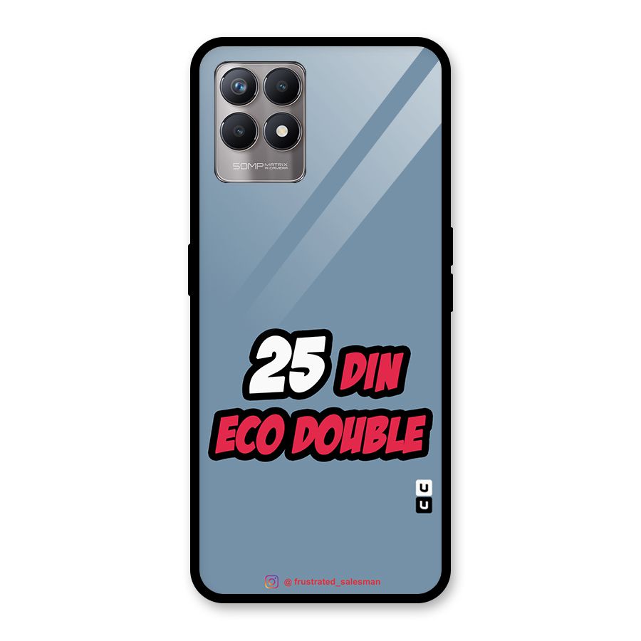 25 Din Eco Double SteelBlue Glass Back Case for Realme 8i