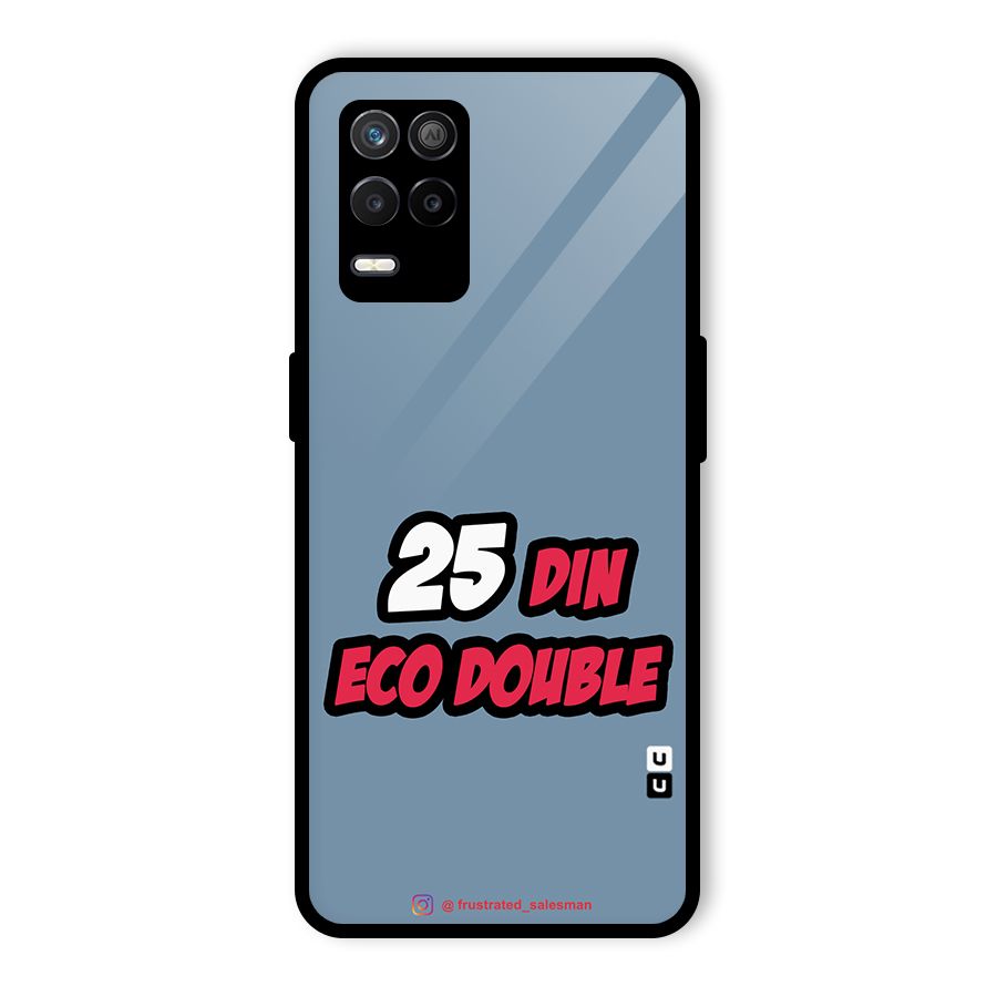 25 Din Eco Double SteelBlue Glass Back Case for Realme 9 5G