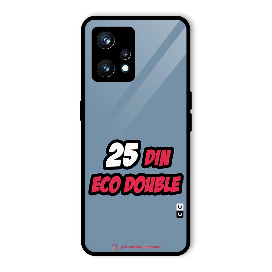 25 Din Eco Double SteelBlue Glass Back Case for Realme 9 Pro Plus 5G