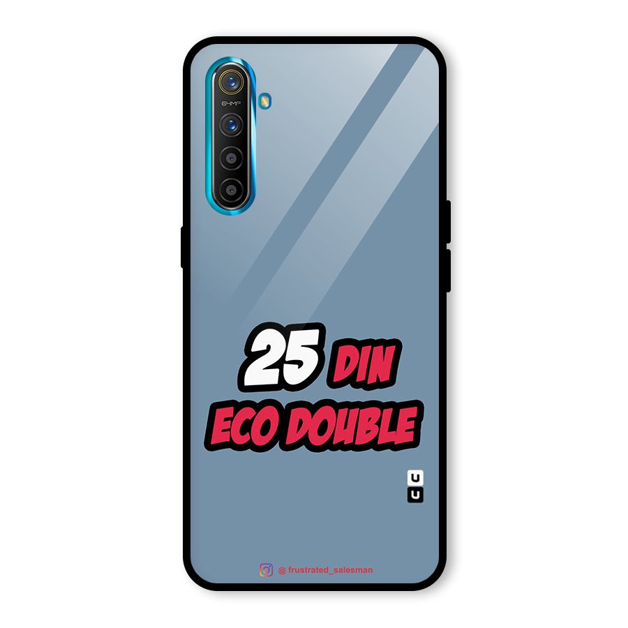 25 Din Eco Double SteelBlue Glass Back Case for Realme X2