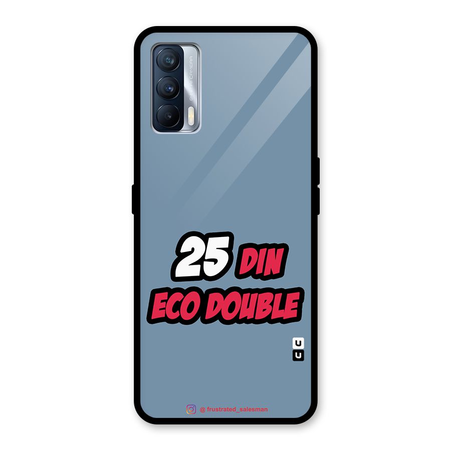 25 Din Eco Double SteelBlue Glass Back Case for Realme X7