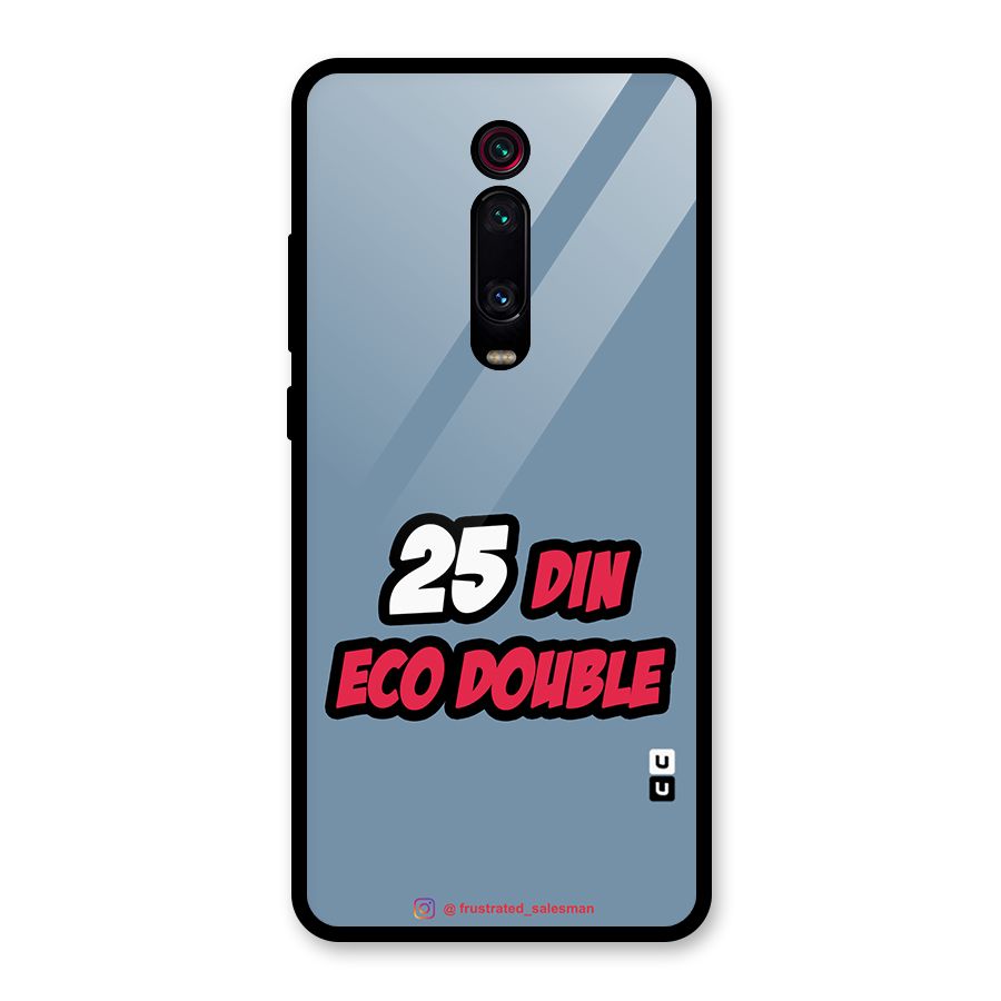 25 Din Eco Double SteelBlue Glass Back Case for Redmi K20