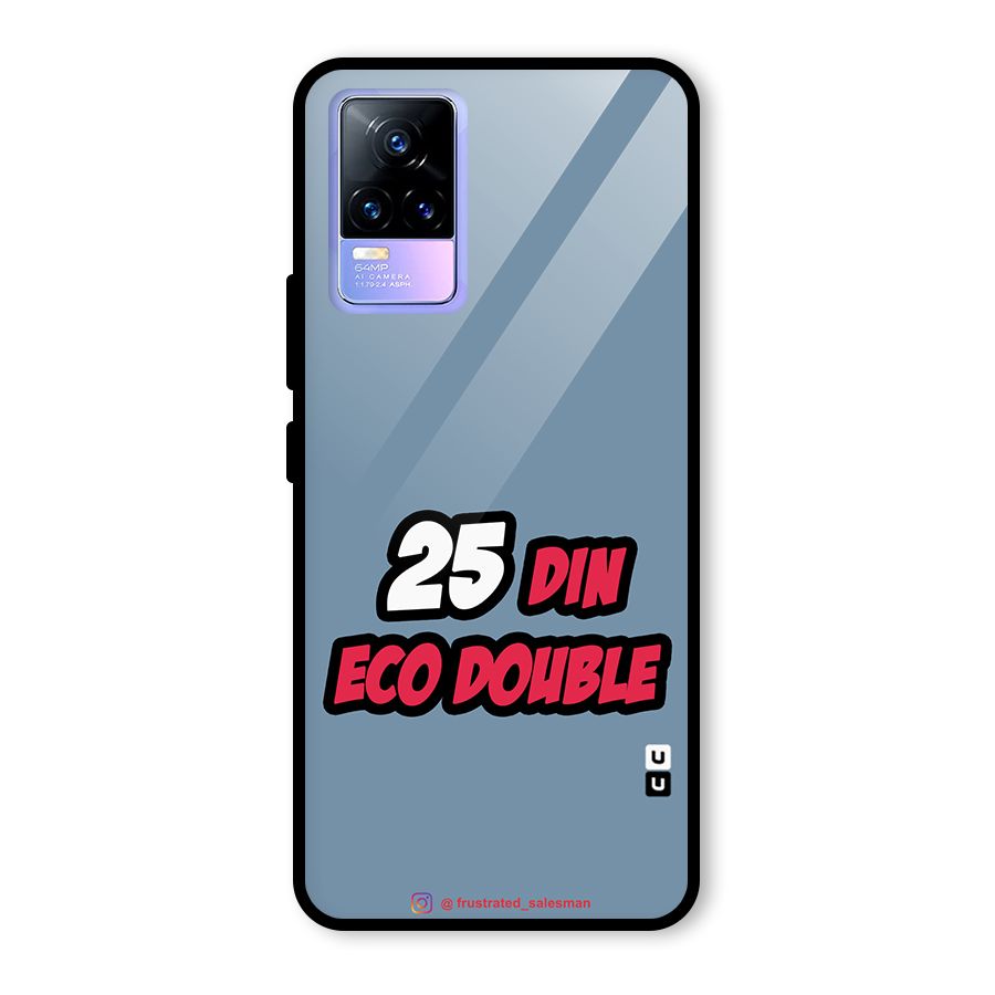 25 Din Eco Double SteelBlue Glass Back Case for Vivo Y73