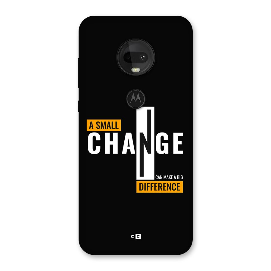 A Small Change Back Case for Moto G7