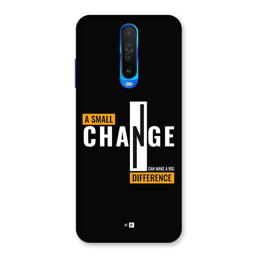 A Small Change Back Case for Poco X2