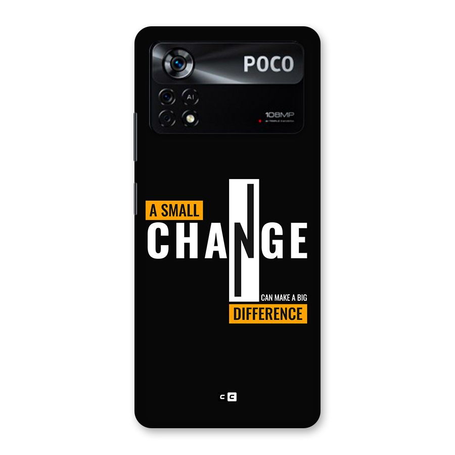 A Small Change Back Case for Poco X4 Pro 5G