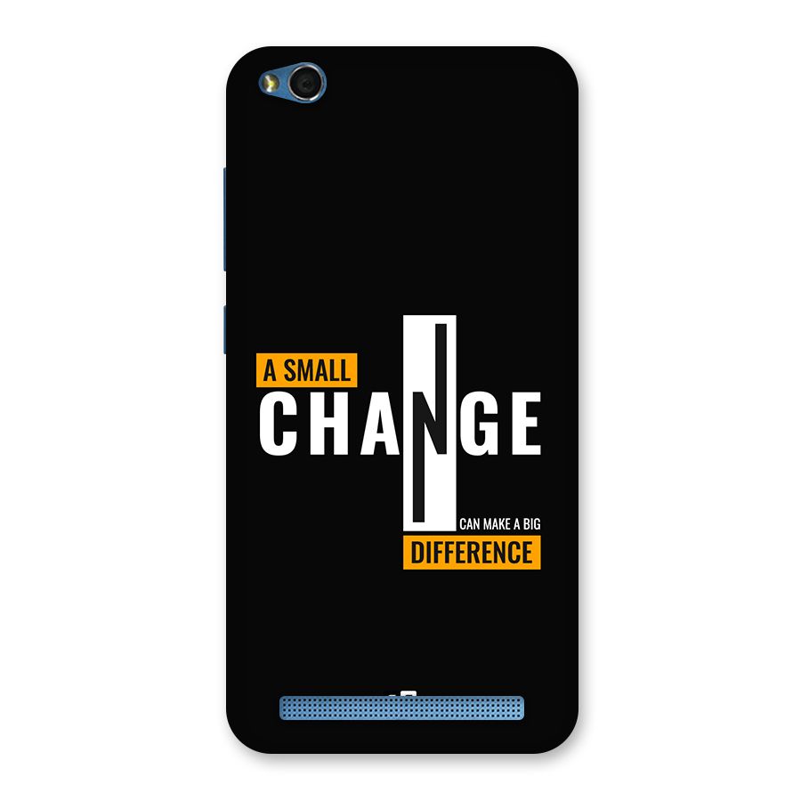 A Small Change Back Case for Redmi 5A