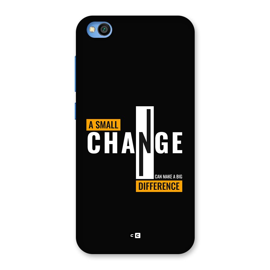 A Small Change Back Case for Redmi Go