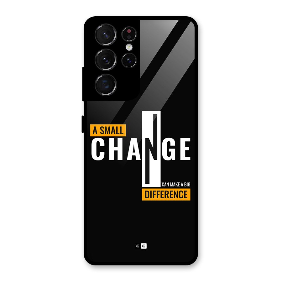 A Small Change Glass Back Case for Galaxy S21 Ultra 5G