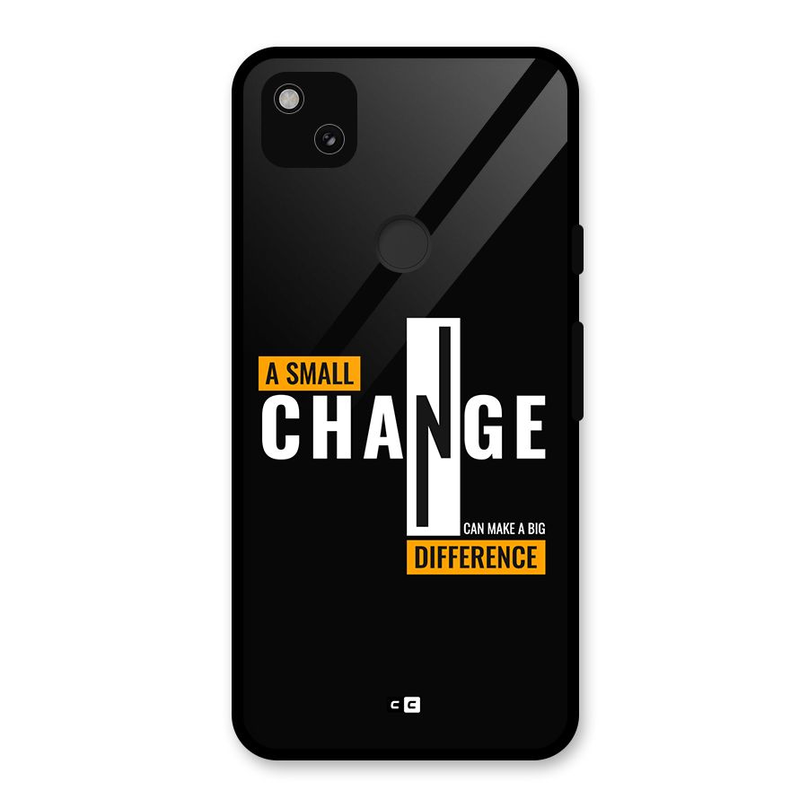 A Small Change Glass Back Case for Google Pixel 4a