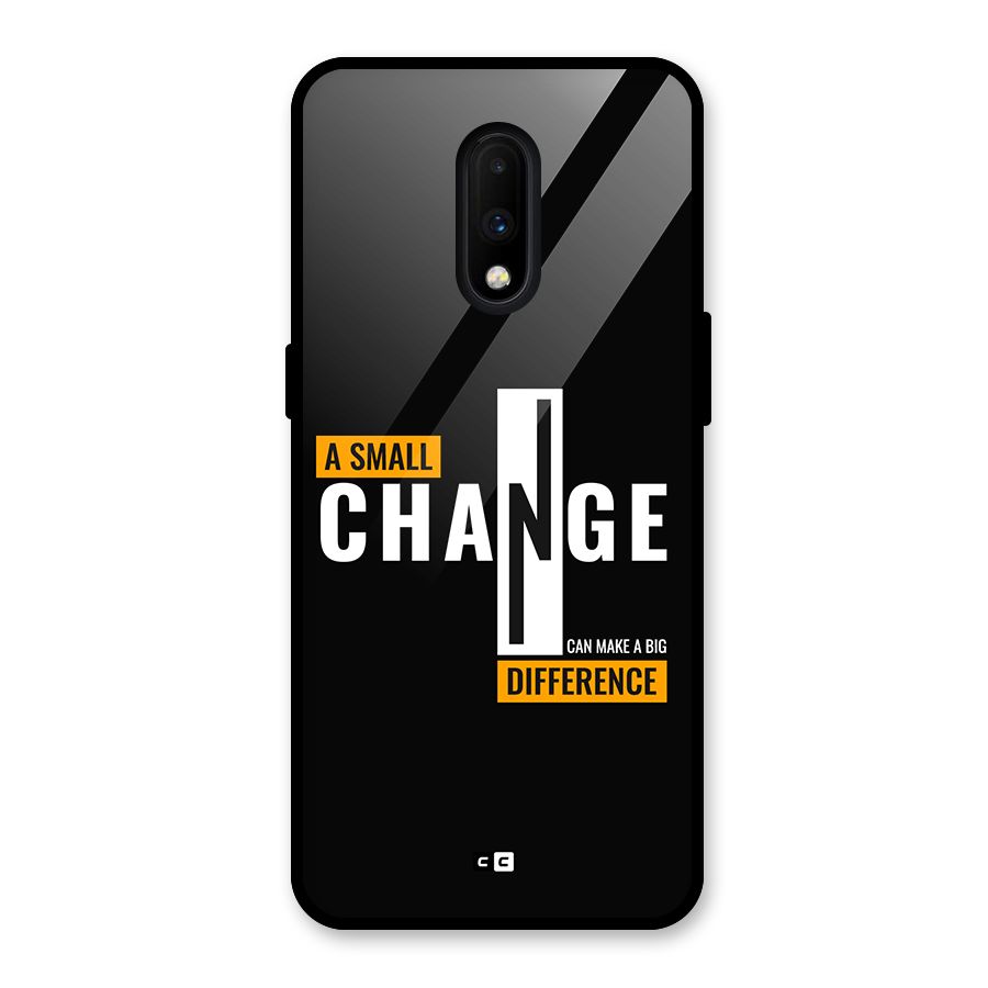 A Small Change Glass Back Case for OnePlus 7