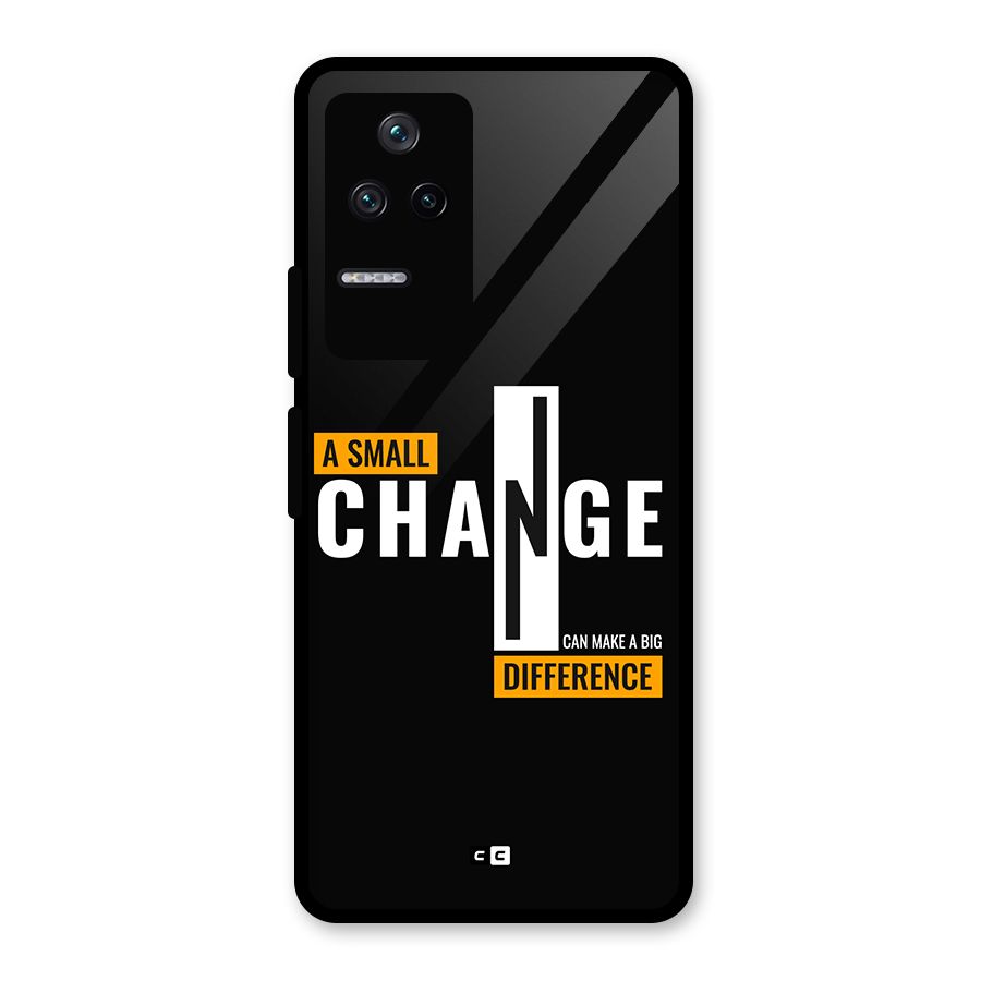 A Small Change Glass Back Case for Poco F4 5G