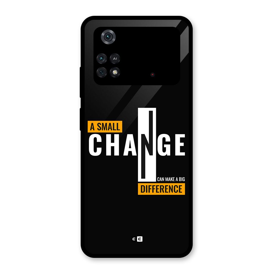 A Small Change Glass Back Case for Poco M4 Pro 4G