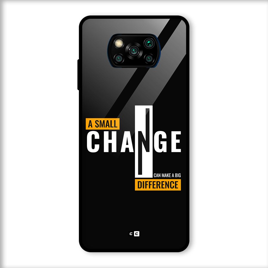 A Small Change Glass Back Case for Poco X3