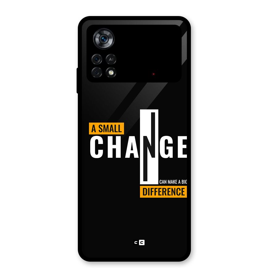A Small Change Glass Back Case for Poco X4 Pro 5G