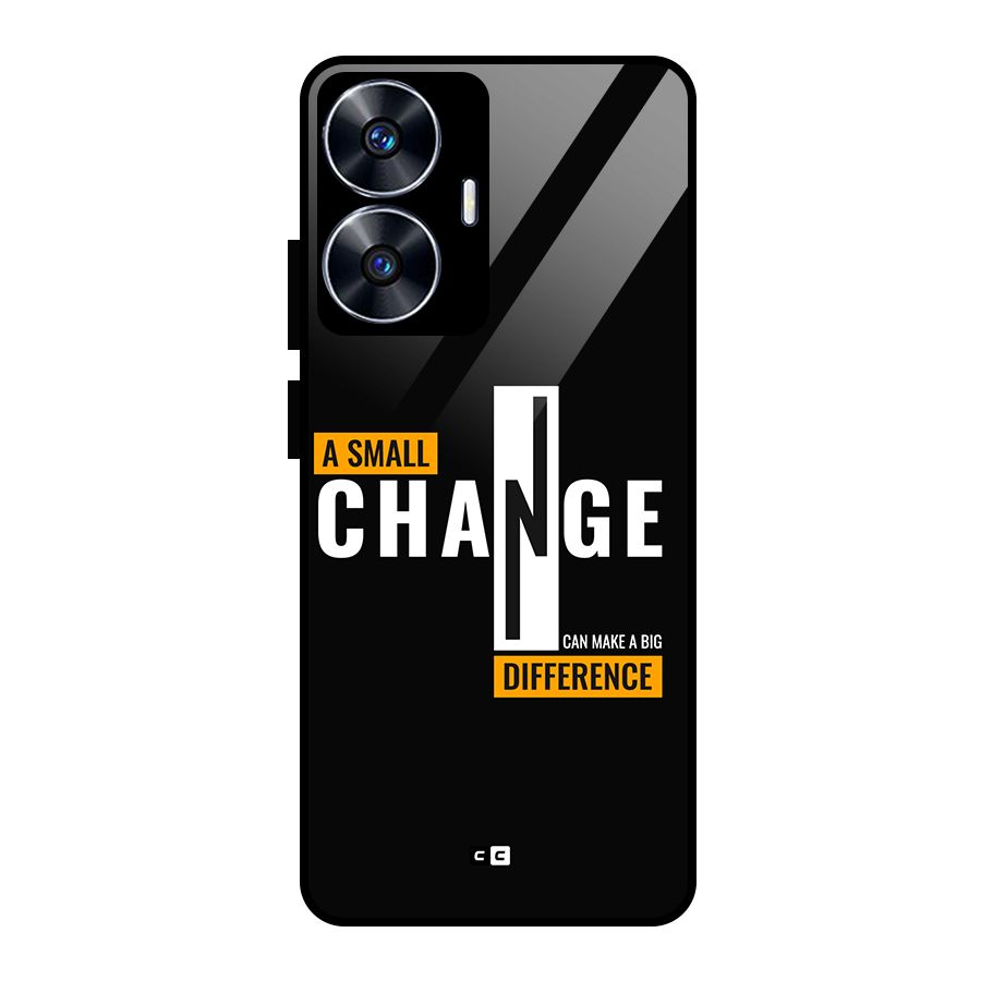A Small Change Glass Back Case for Realme Narzo N55