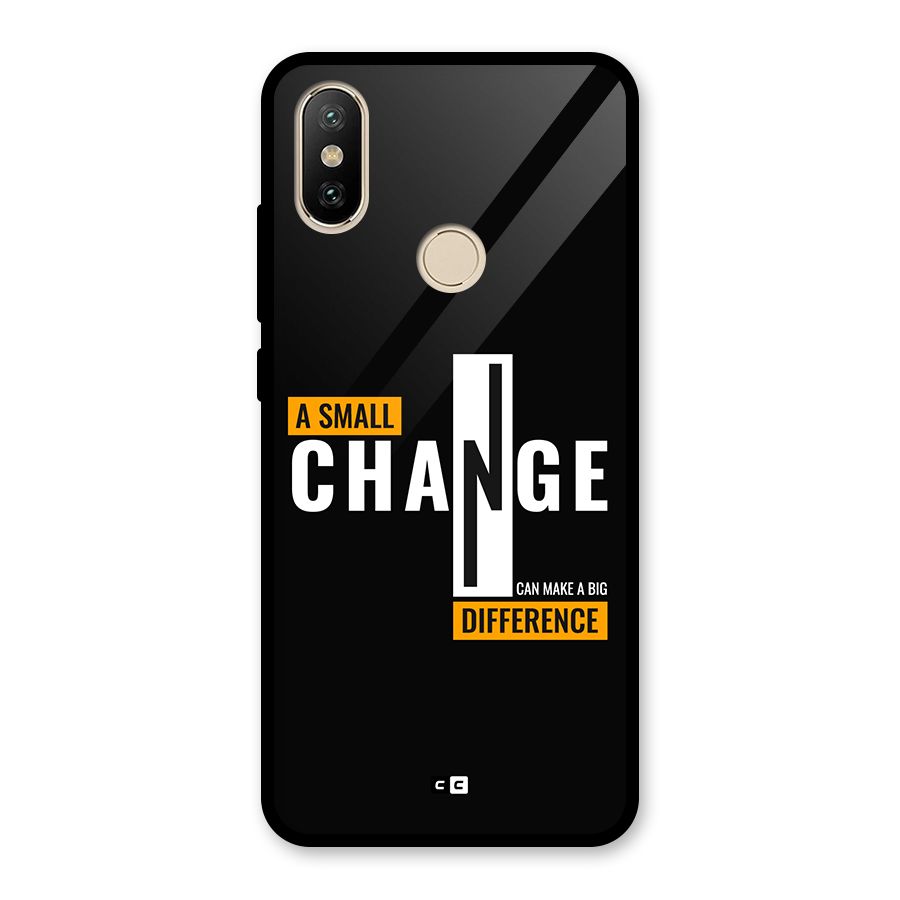 A Small Change Glass Back Case for Redmi A2