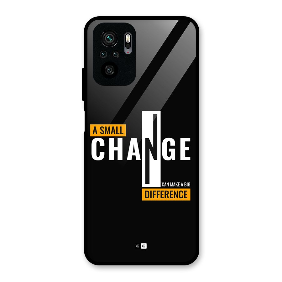 A Small Change Glass Back Case for Redmi Note 10S