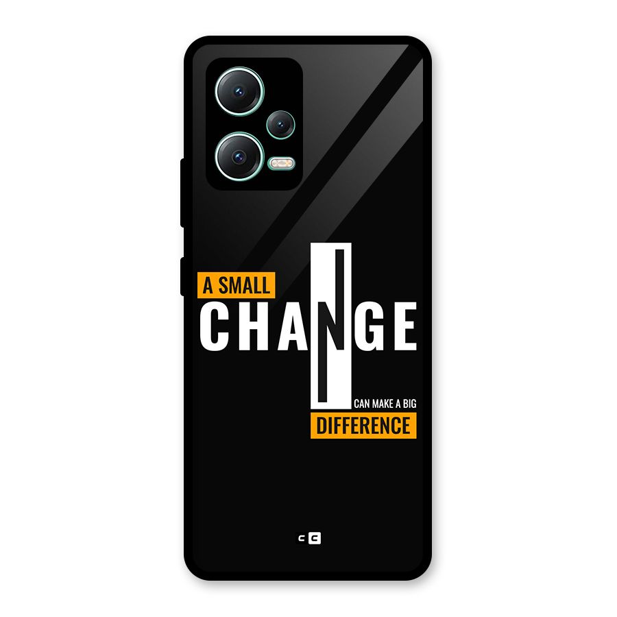 A Small Change Glass Back Case for Redmi Note 12 5G