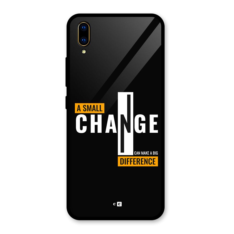 A Small Change Glass Back Case for Vivo V11 Pro
