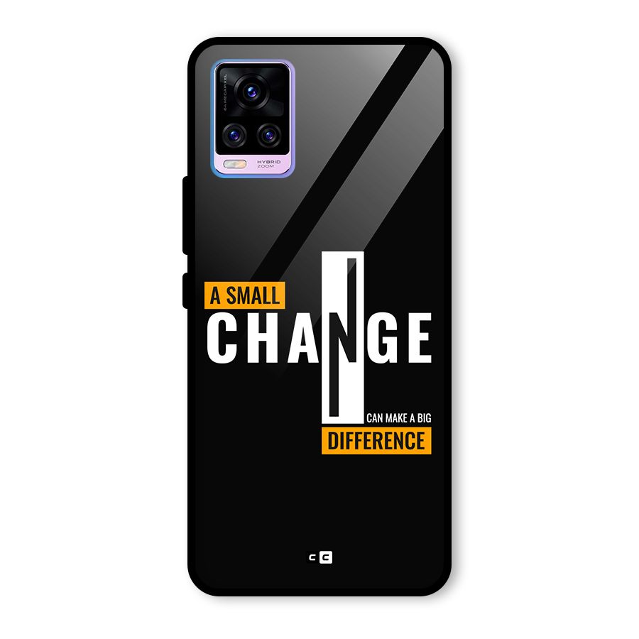 A Small Change Glass Back Case for Vivo V20 Pro
