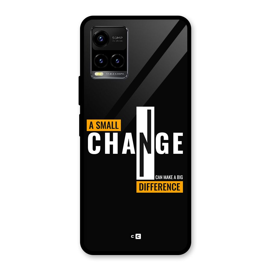 A Small Change Glass Back Case for Vivo Y21T