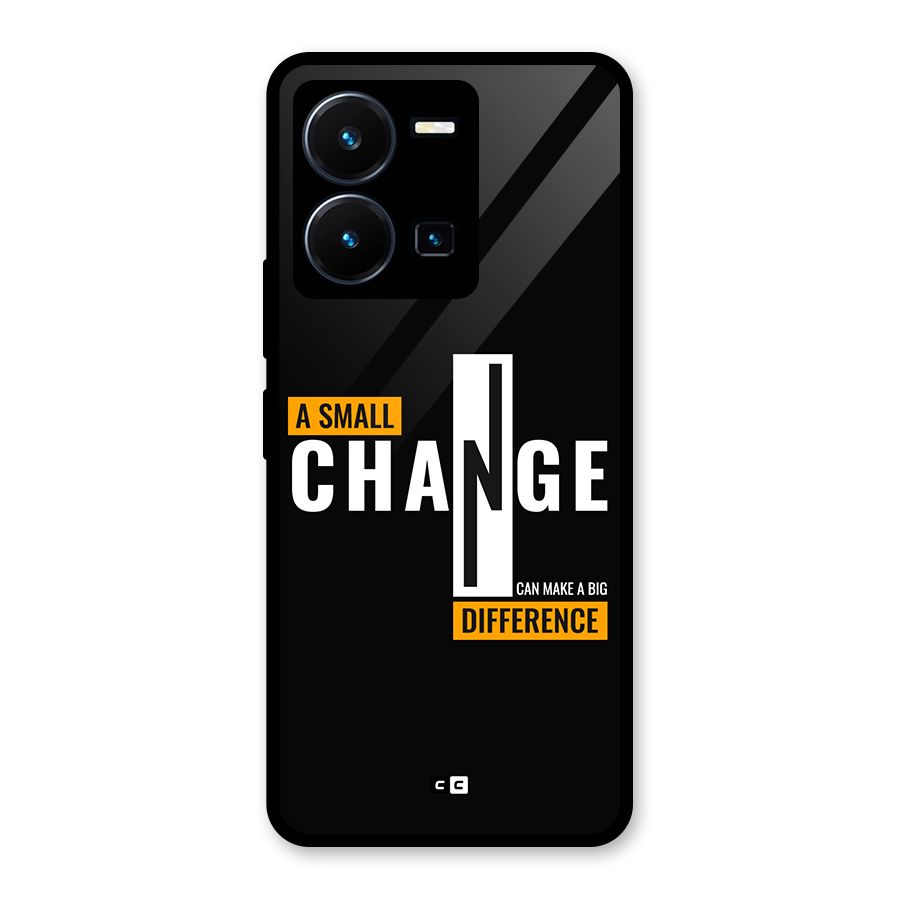 A Small Change Glass Back Case for Vivo Y35