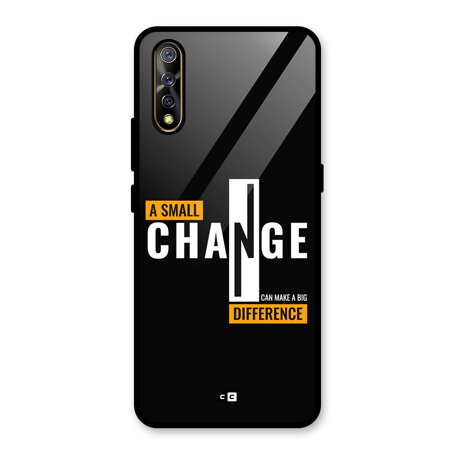 A Small Change Glass Back Case for Vivo Z1x