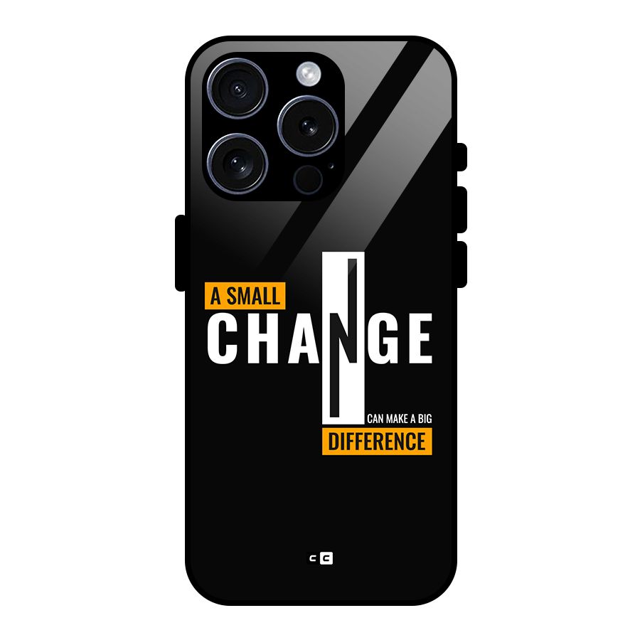 A Small Change Glass Back Case for iPhone 15 Pro