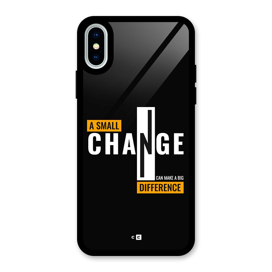 A Small Change Glass Back Case for iPhone XS