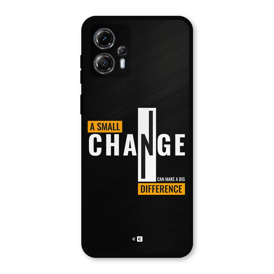 A Small Change Metal Back Case for Moto G13