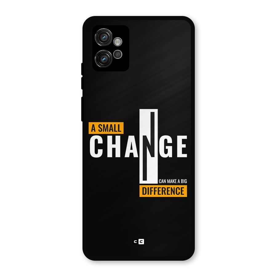 A Small Change Metal Back Case for Moto G32