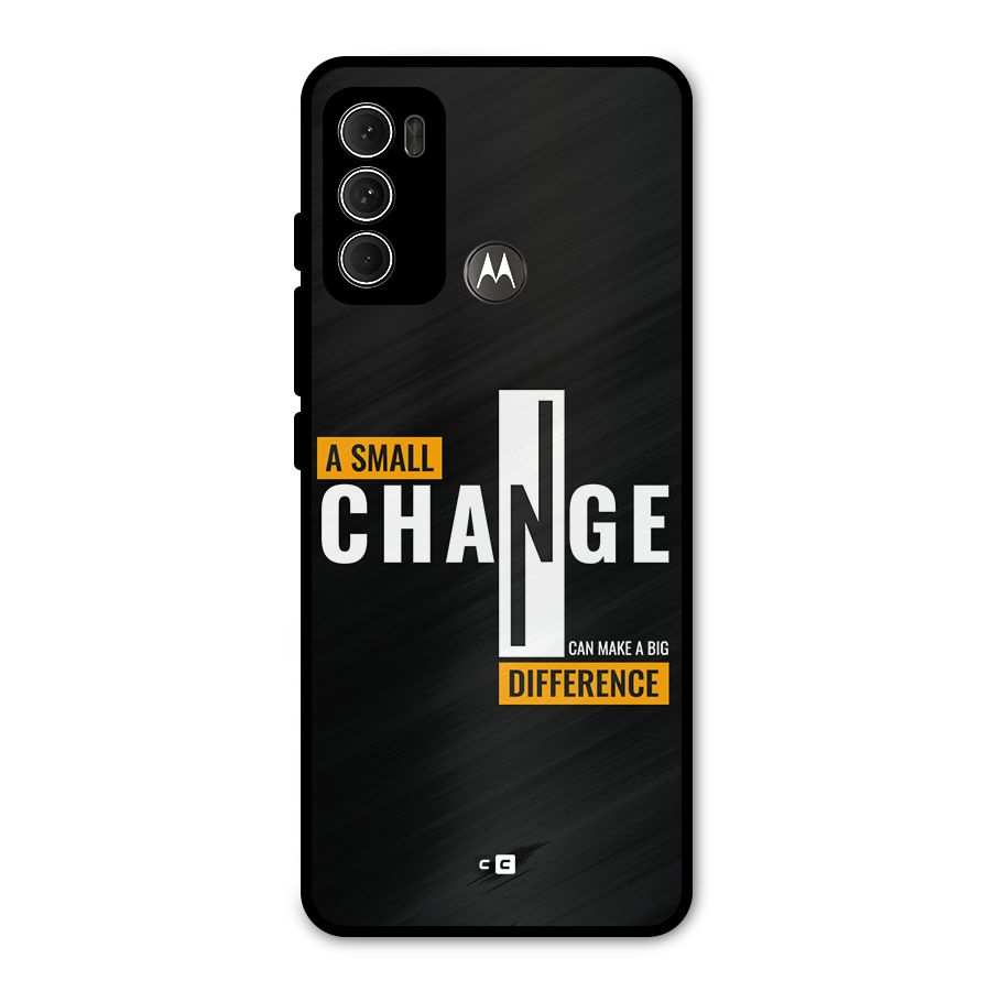 A Small Change Metal Back Case for Moto G60
