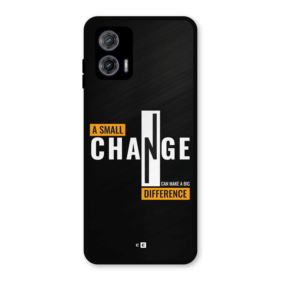 A Small Change Metal Back Case for Moto G73