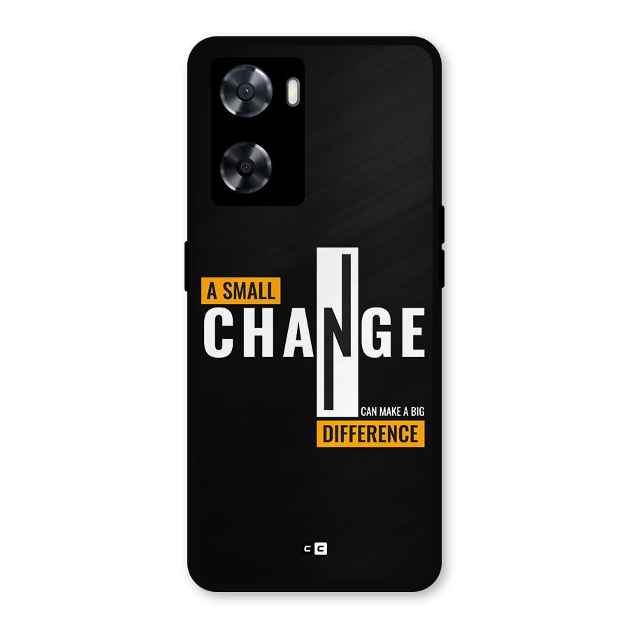 A Small Change Metal Back Case for Oppo A77