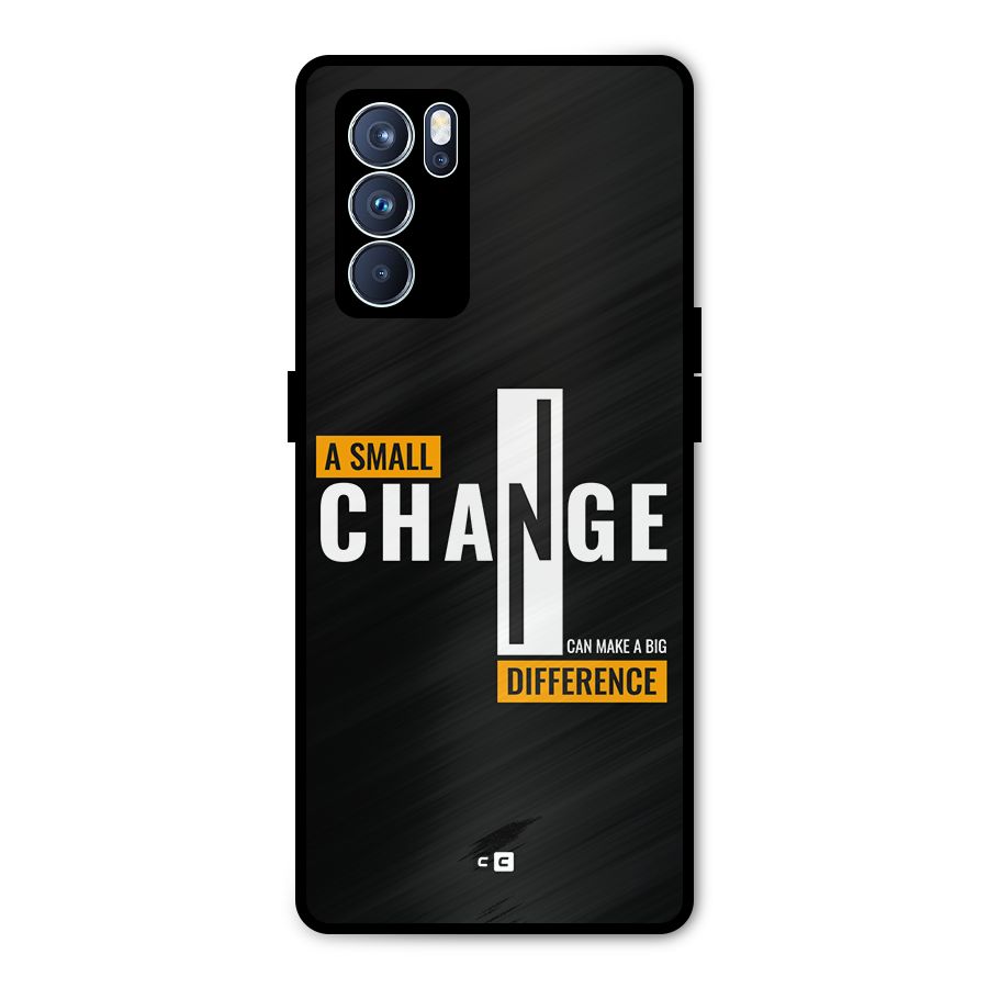 A Small Change Metal Back Case for Oppo Reno6 Pro 5G