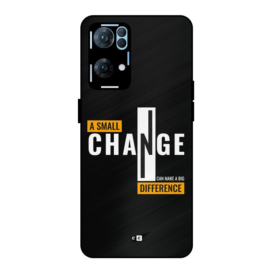 A Small Change Metal Back Case for Oppo Reno7 Pro 5G