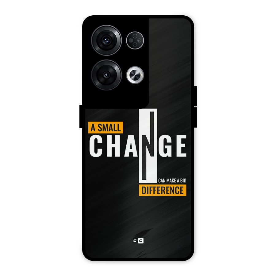 A Small Change Metal Back Case for Oppo Reno8 Pro 5G