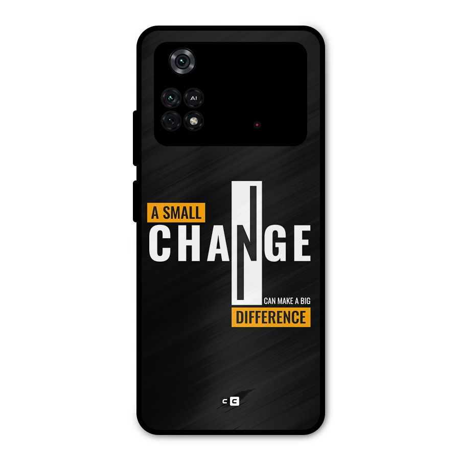 A Small Change Metal Back Case for Poco M4 Pro 4G