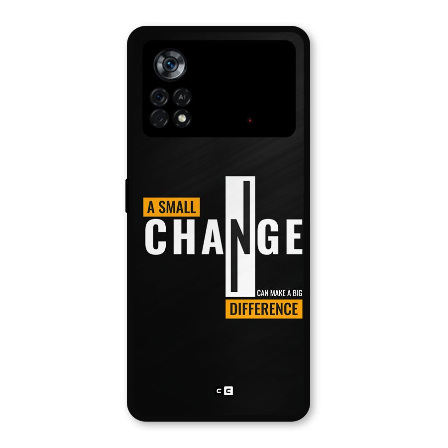A Small Change Metal Back Case for Poco X4 Pro 5G