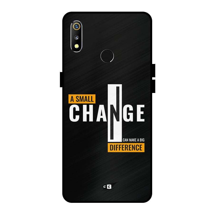 A Small Change Metal Back Case for Realme 3