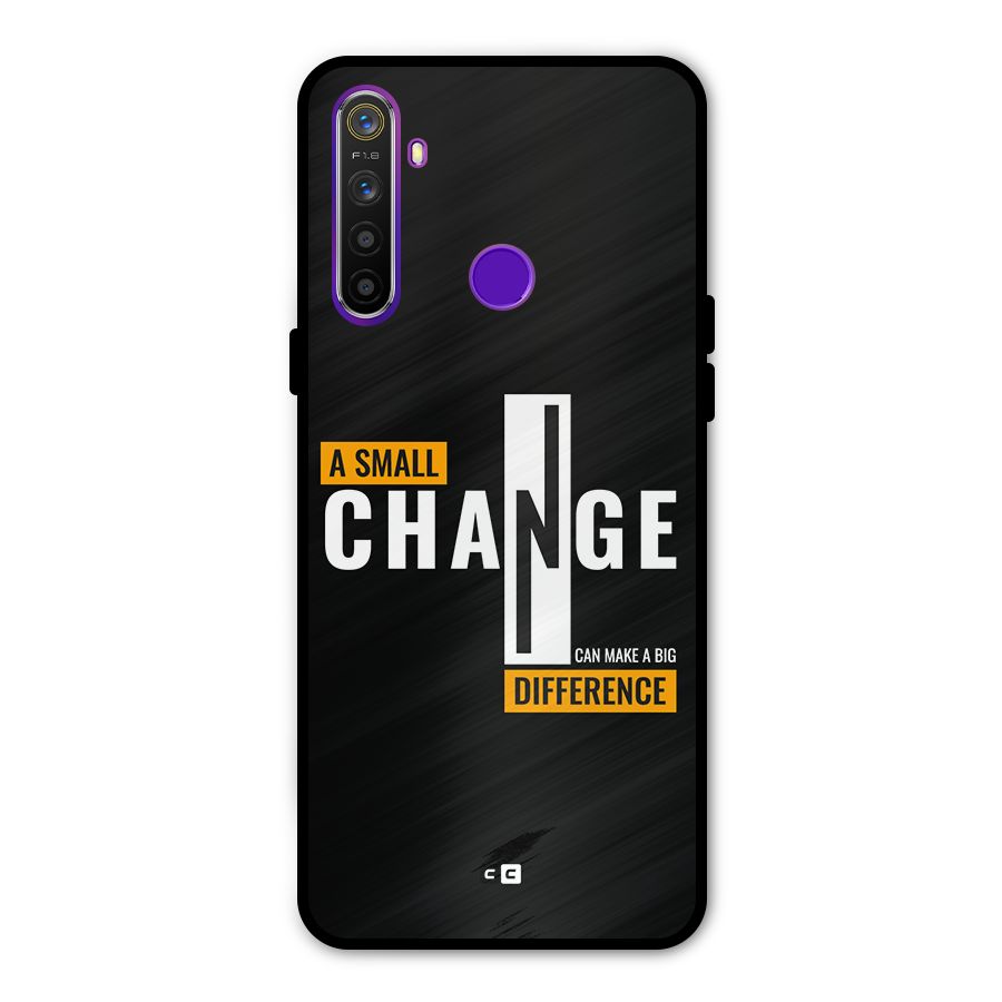 A Small Change Metal Back Case for Realme 5