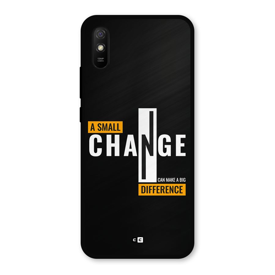 A Small Change Metal Back Case for Redmi 9a