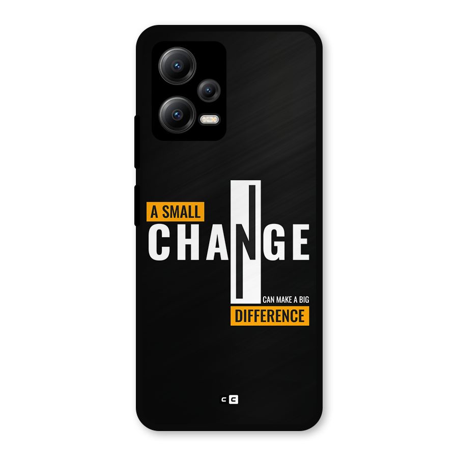 A Small Change Metal Back Case for Redmi Note 12 5G