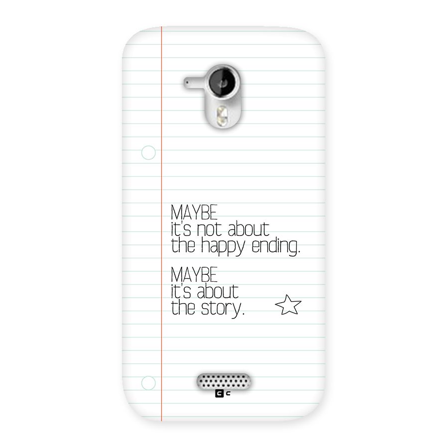 About Story Back Case for Canvas HD A116